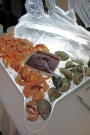 Bruce Ice Sculpture with Shrimp and Oysters