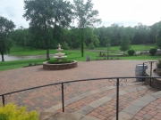 Lakeside Tent Patio Fountain View Right