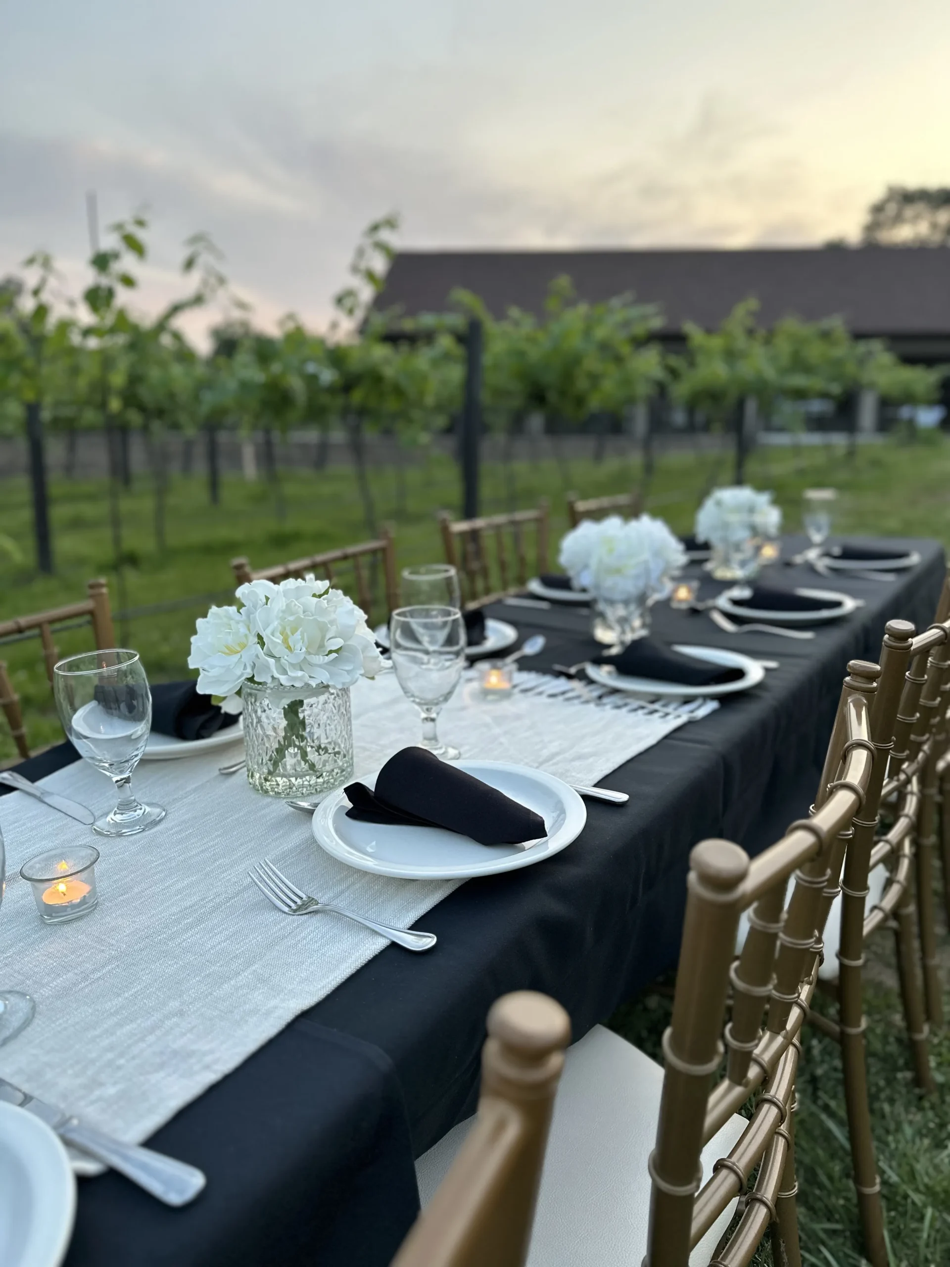 Full-service wedding catering at Villa Antonio Winery